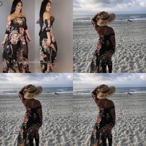 Poshby v floral jumpsuit